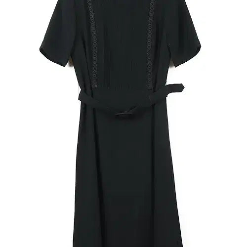 [BUNJANG] SHOWA DRESS Classic Belt Dress Black Wool / SHOWA DRESS 원피스(S) 블랙 컬러의 클래식 벨트 원피스