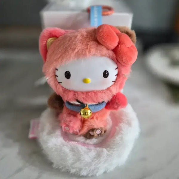 [BUNJANG] Hello Kitty "Nyang" Lucky Charm Mascot Doll Keychain (Large) / 큰버전) 헬로키티 냐옹이 야옹 축복 행운 부적 마스코트 인형 키링