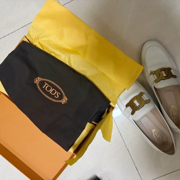 [BUNJANG] Tod's Genuine Kate Loafer White / 토즈정품 케이트로퍼 비앙코 화이트 (EU39 250-255)