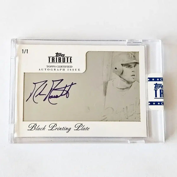 [BUNJANG] Mike Moustakas 2012 Topps Tribute 1/1 Autograph Printing Plate Card / MLB 마이크 무스타커스 1/1 친필 싸인카드(오토)