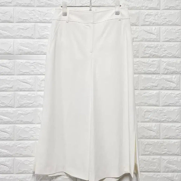 [BUNJANG] MOJO.S.PINE NEW YORK White Wide Culotte Pants / 모조에스핀 뉴욕 흰색 와이드 슬랙스