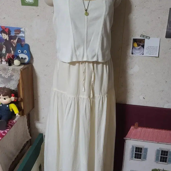 [BUNJANG] H&M Ivory Sleeveless Top (XL) / H&M아이보리 민소매