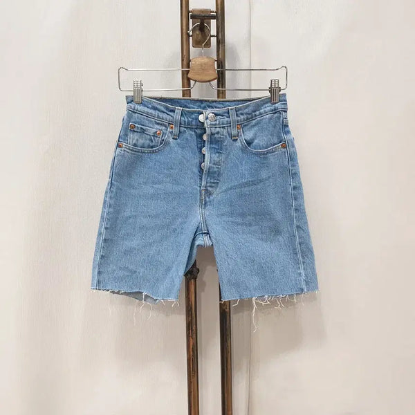 [BUNJANG] Levi's 501 Cutoff Denim Reform Shorts (Size 25) / (JJ30563)리바이스 501 컷팅 데님 리폼 반바지 25