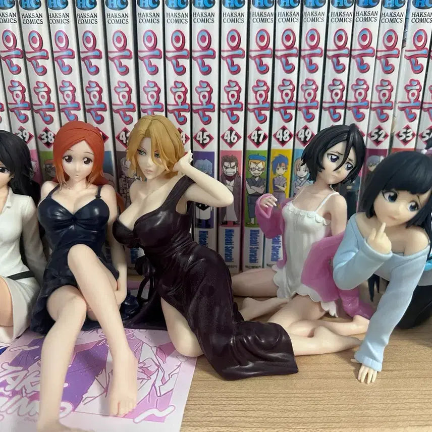 [BUNJANG] Bleach Relax Time Kuchiki Rukia Bambietta Inoue Orihime Rangiku Figure Set / 블리치 릴렉스타임 쿠치키 루키아 밤비에타 이노우에 오리히메 란기쿠