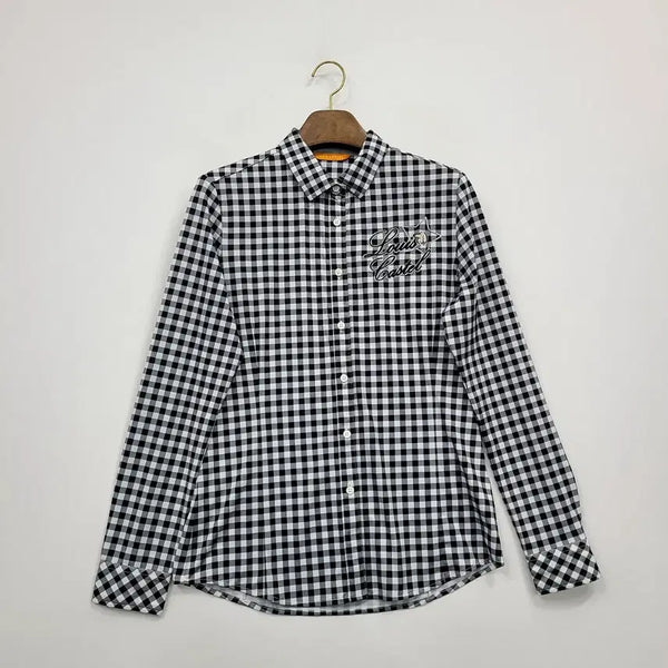 [BUNJANG] Louis Castel Women's Golf Check Long-Sleeve Shirt Size 95 / 루이까스텔 골프 체크 긴팔 셔츠/95/앨리스/1666