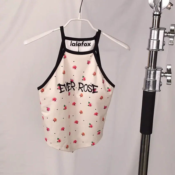 [BUNJANG] LALAFOX Eberose Halterneck Top / LALAFOX 라라폭스 에바로즈 홀터넥 탑 FREE_A284