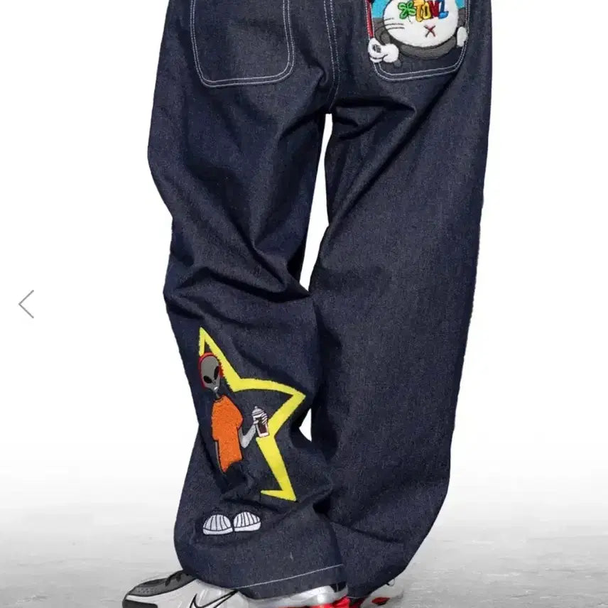 [BUNJANG] Extone Alien Denim Pants Size S / 엑스톤즈 에일리언 데님 팬츠 양도