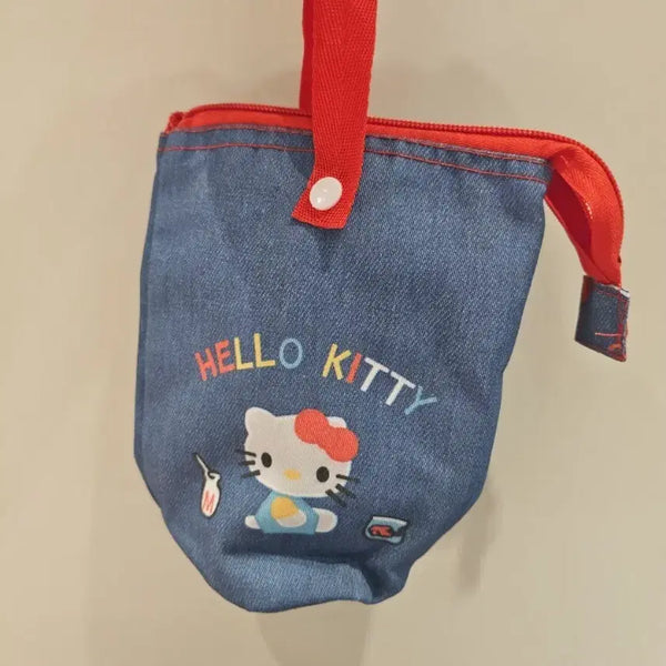 [BUNJANG] Hello Kitty Denim Pouch / 헬로키티 데님 파우치