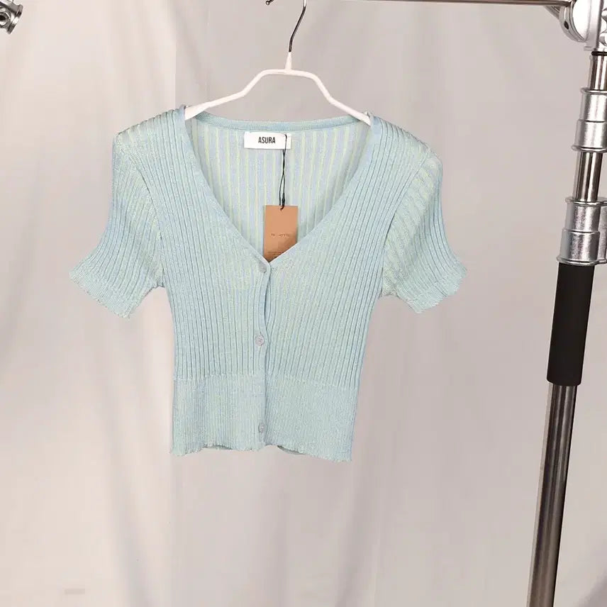 [BUNJANG] ASURA Short Sleeve Cardigan / ASURA 아수라 반팔 가디건 FREE_A292