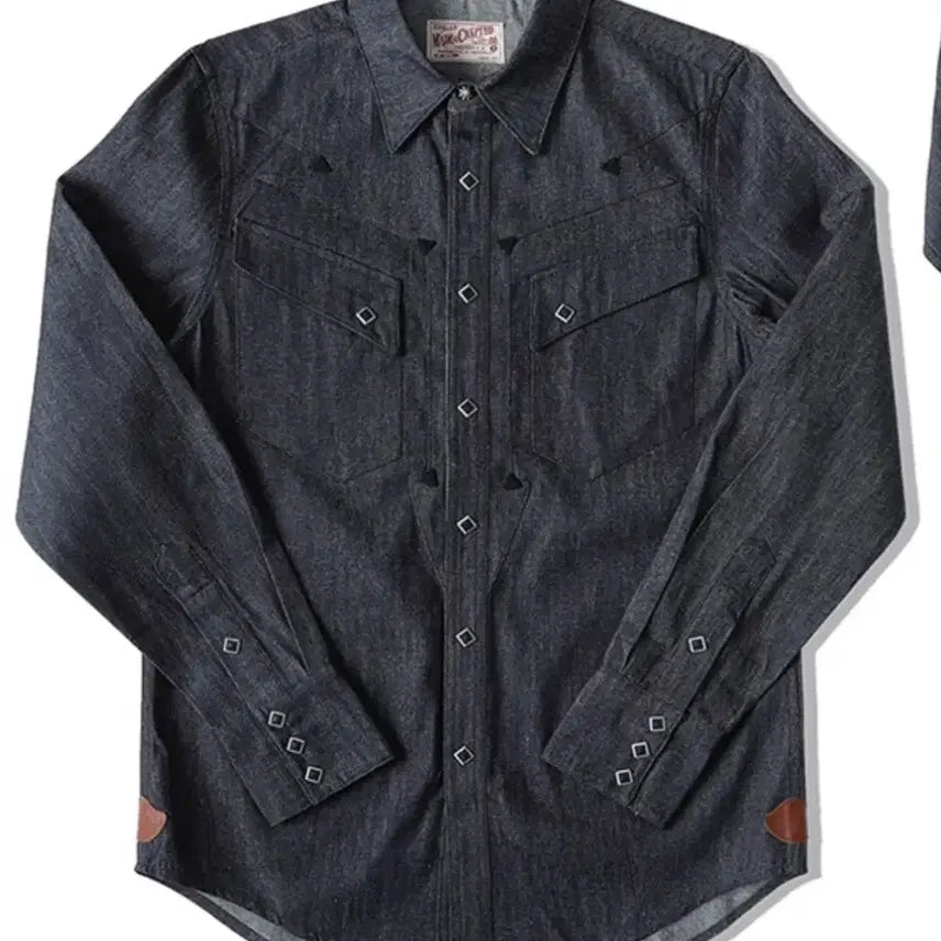 [BUNJANG] MBBCA Diamond Western Shirt 100L Dark Blue Denim / 엠비비카 다이아몬드 웨스턴셔츠 100L 진청