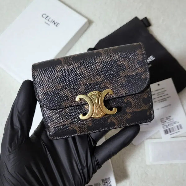 [BUNJANG] Celine Triomphe Canvas Card Holder / [26년구매/새상품급] 셀린느 트리옹프 캔버스 카드지갑