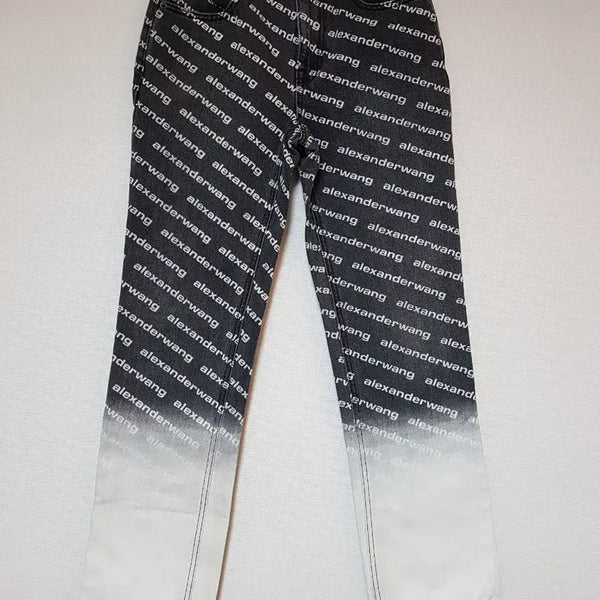 [BUNJANG] Alexander Wang All Over Logo Denim Pants / 알렉산더왕 올오버 데님 팬츠 청바지