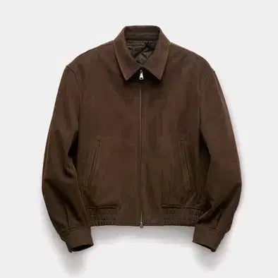 [BUNJANG] Coour Suede Blouson Jacket Brown / [새상품] 쿠어 스웨이드 자켓 블루종 스윙탑 레더 가죽 점퍼 브라운