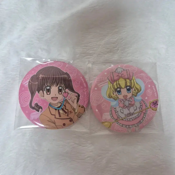[BUNJANG] Dream Produce Strawberry Vanilla Can Badge Set / 꿈빛파티시엘 딸기 바닐라 캔뱃지 세트