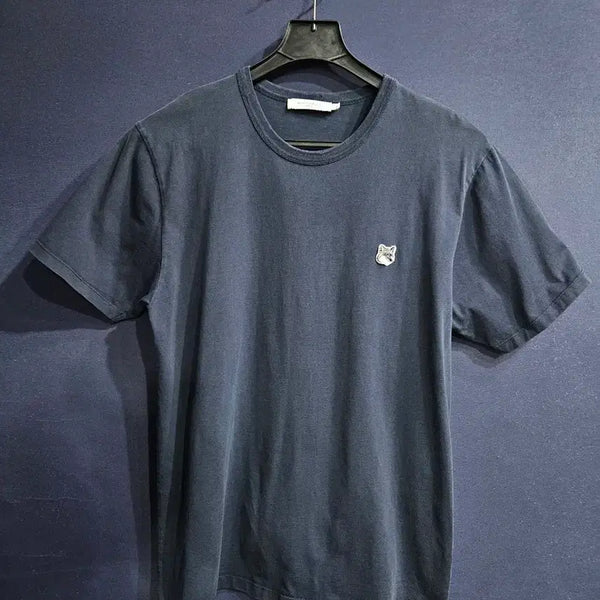 [BUNJANG] Maison Kitsuné Fox Head Navy Men's T-Shirt Size 105 / 메종키츠네 폭스 헤드 네이비 남성 105 반팔티