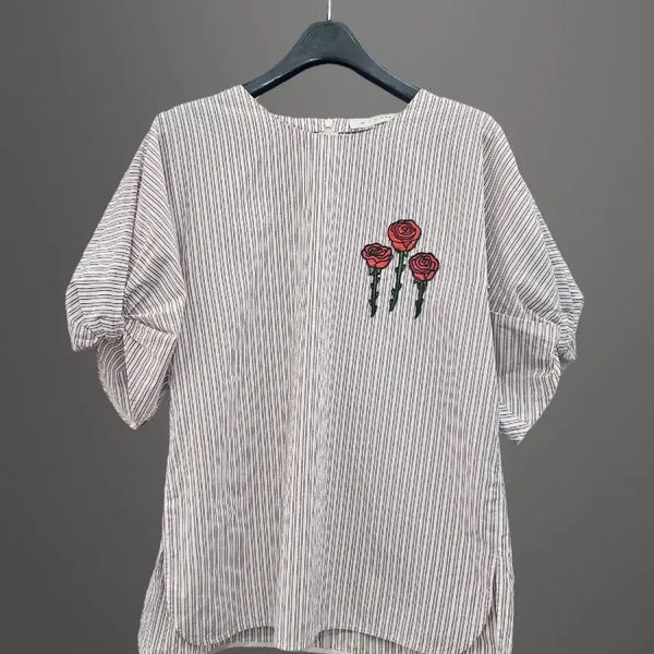 [BUNJANG] MICHAA Striped Blouse / 미샤 스트라이프 블라우스예요