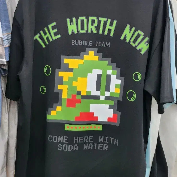 [BUNJANG] Bubble Bobble Pixel Art T-Shirt / 남반팔티