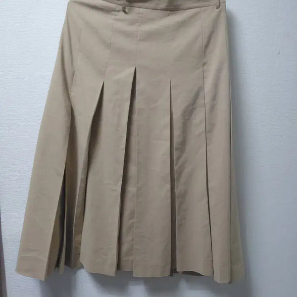 [BUNJANG] Jigott Pleated Long Skirt Beige Size 70 / 지고트치마 70