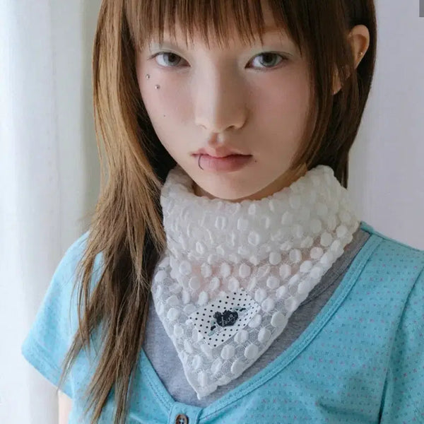 [BUNJANG] Hug Your Skin Sweet Scarf White / (새상품) 허그유어스킨 허그 스위트 스카프