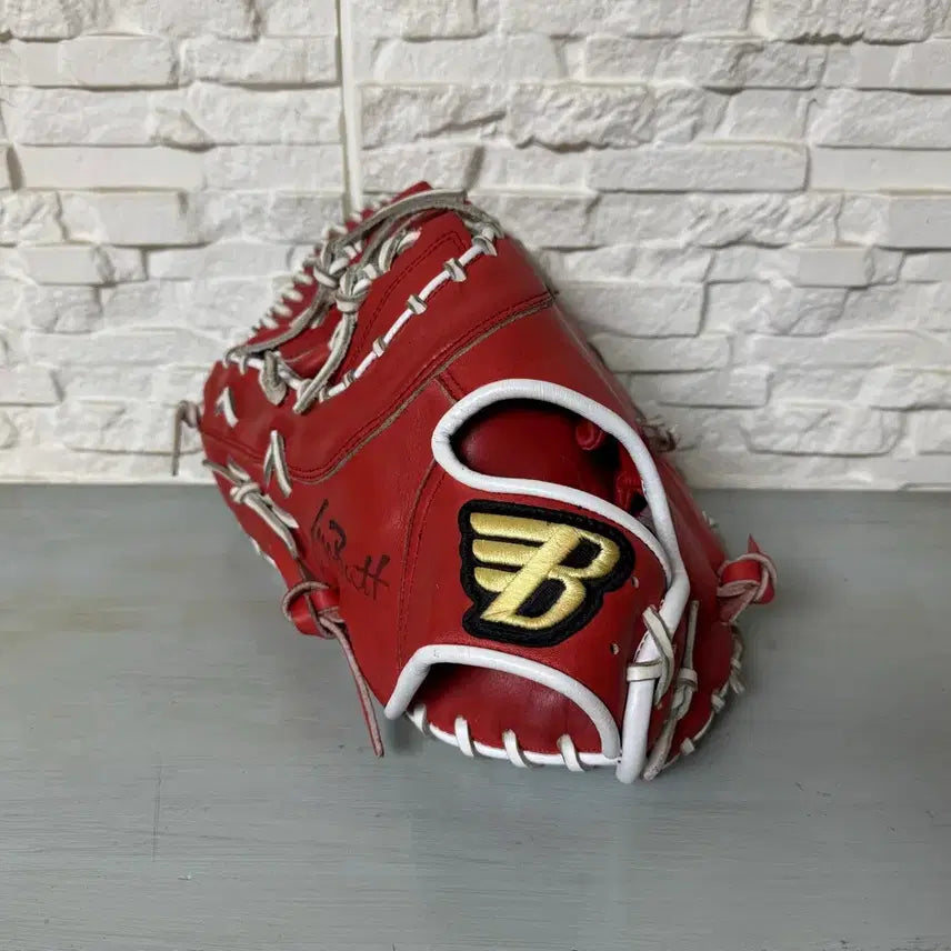 [BUNJANG] Mizuno Pro Custom Left-Handed 1B Mitt 13-inch Baseball Glove / 브렛 좌투 1루미트 13인치 (야구 글러브)