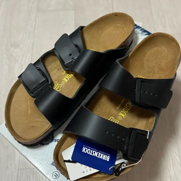 [BUNJANG] Birkenstock Arizona Leather Sandals Black / 버켄스탁 애리조나 레더 샌들 블랙