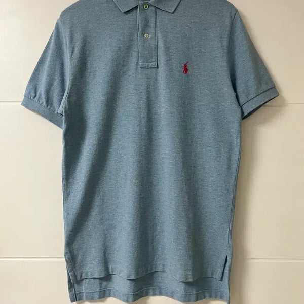 [BUNJANG] Polo Ralph Lauren Short Sleeve Polo Shirt Sky Pink Pony / 폴로 카라티 반팔 폴로 pk 반팔