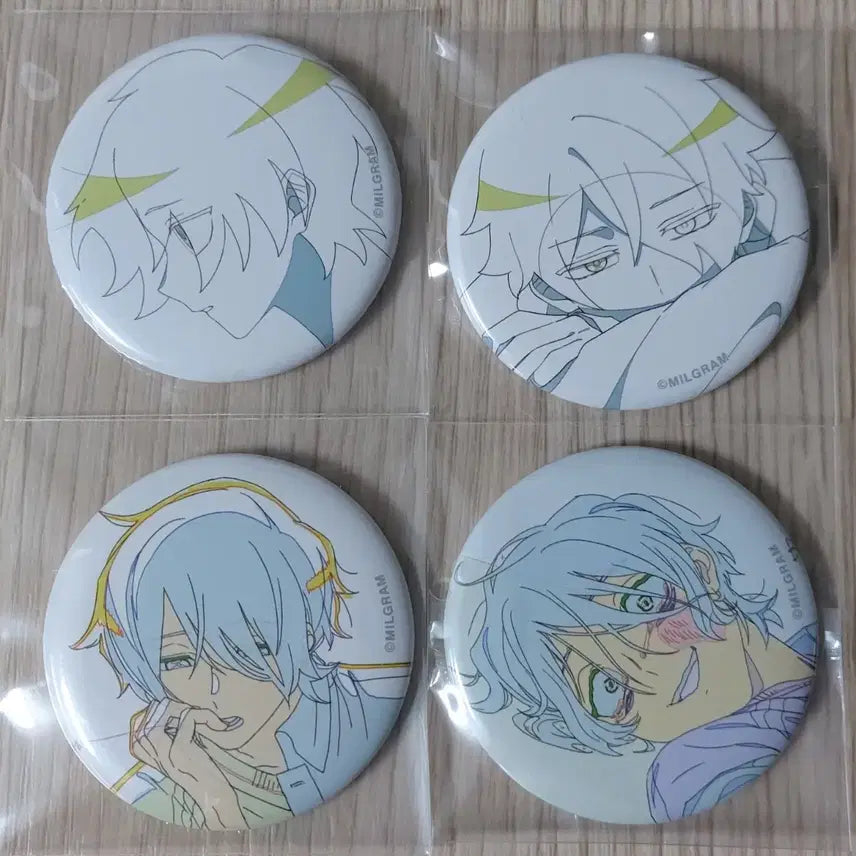 [BUNJANG] MILGRAM Haruka Can Badge Bundle Set / MILGRAM 밀그램 하루카 캔뱃지