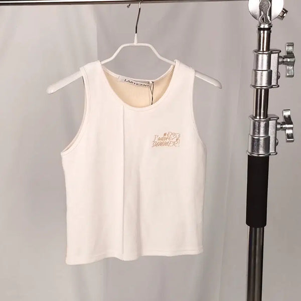 [BUNJANG] LARTIGENT Color Block Sleeveless Top / LARTIGENT 라티젠 배색 슬리브리스 FREE (새상품)_A297