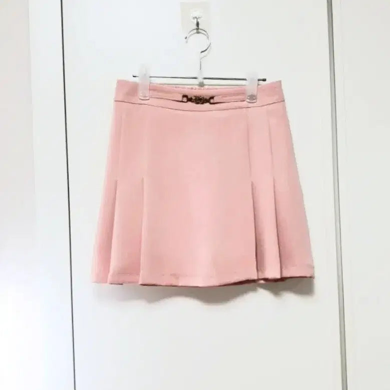 [BUNJANG] Chiffon Skirt Pants - Comfortable Fit - Apricot Pink / 쉬폰 뒷밴딩 치마바지, 골프치마, 테니스치마(~66사이즈)