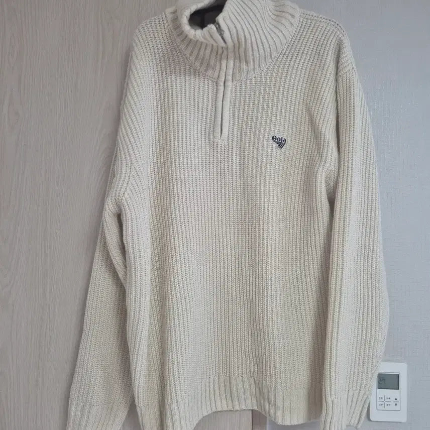 [BUNJANG] Gola Ivory 1/2 Zip Sweater L / Gola 스웨터 아이보리 1/2 집업 L