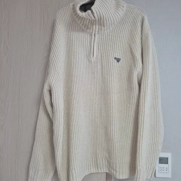 [BUNJANG] Gola Ivory 1/2 Zip Sweater L / Gola 스웨터 아이보리 1/2 집업 L