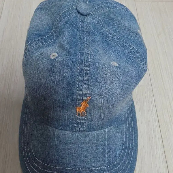[BUNJANG] Orange Horse Embroidered Casual Baseball Cap / 모자