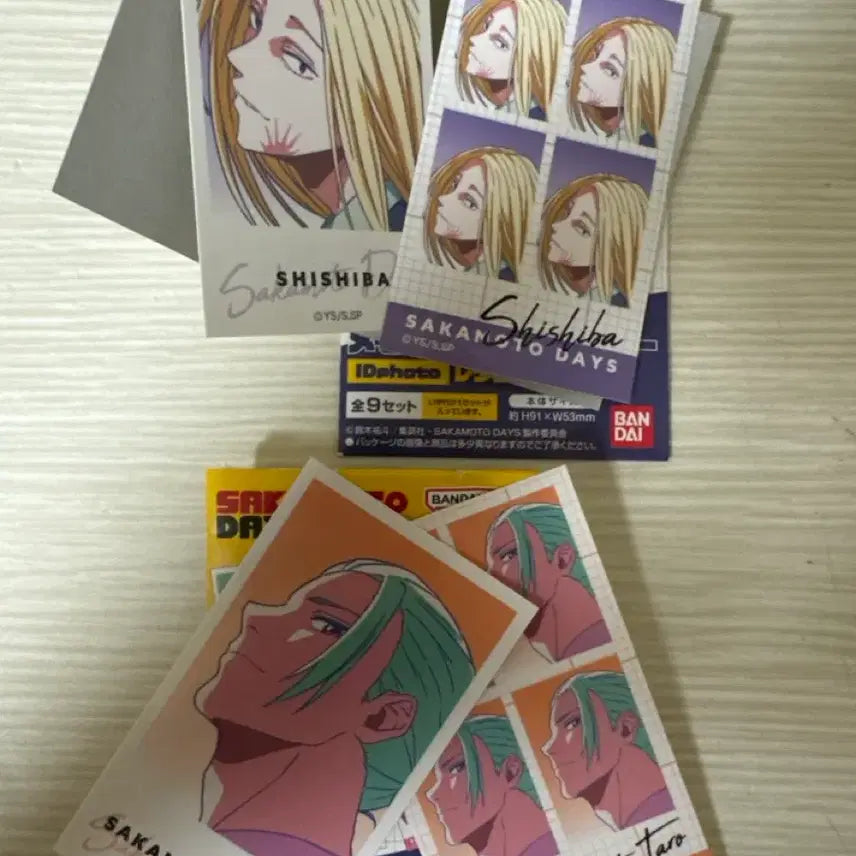 [BUNJANG] Sakamoto Days Taro & Shishiba ID Photo Set / 사카모토데이즈 Id포토 시시바, 타로 일괄