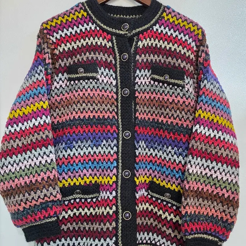 [BUNJANG] CARION Pattern Knit Cardigan / CARION 패턴 가디건