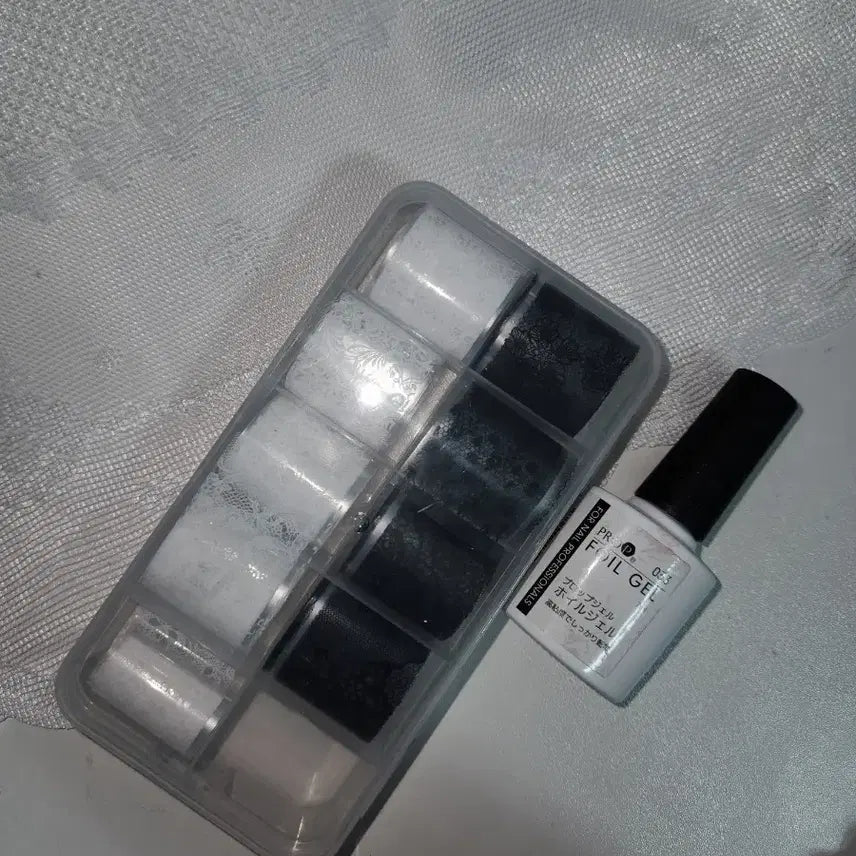 [BUNJANG] Nail Lace Foil Gel Nail Tips Set / 네일 레이스 호일 전용젤 네일팁2 일괄
