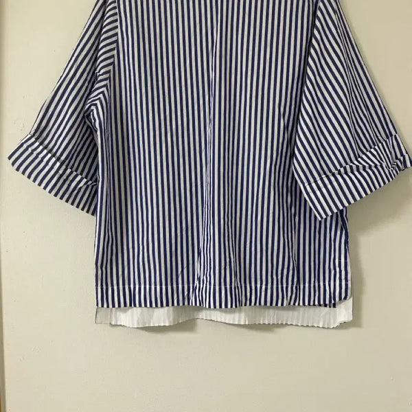 [BUNJANG] Mackintosh Japan Limited Edition Striped Blouse / 영국유명브랜드 맥킨토시 재팬 한정판 스트라이프 블라우스(미착용제품