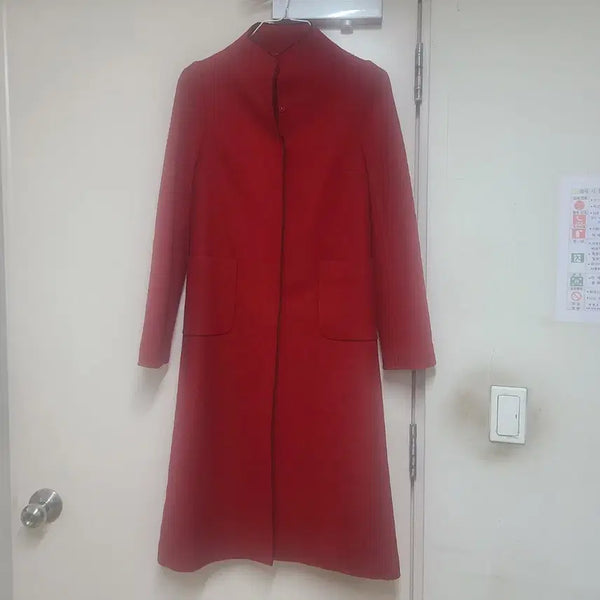 [BUNJANG] O' 2nd Red Long Coat / O' 2nd 레드 롱코트
