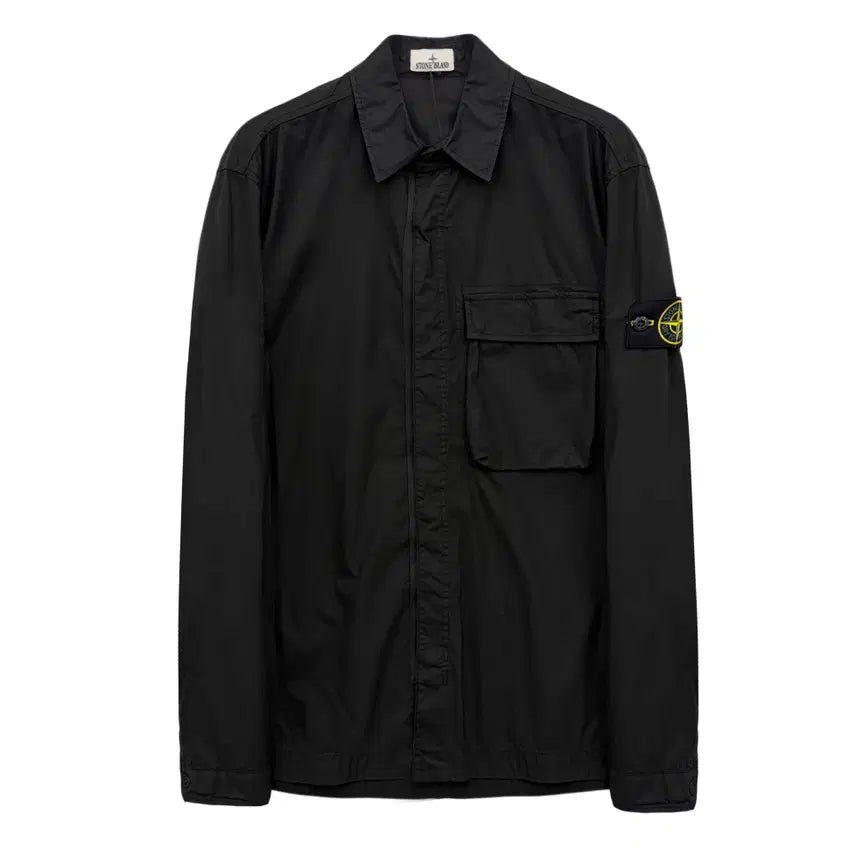 [BUNJANG] Stone Island Pocket Shirt Black Cotton Blend / [새상품정품] 스톤아일랜드 포켓 셔츠 L1S151200032 V0029