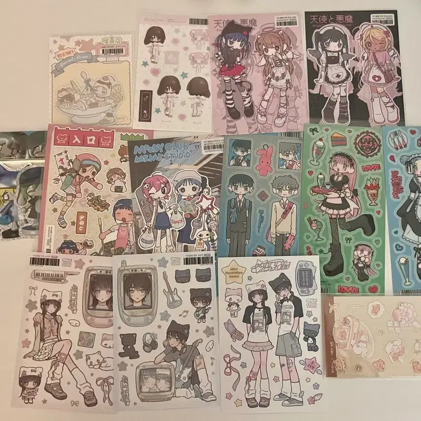 [BUNJANG] Character Stickers Collection / 지금만) 30장이상) 인물 스티커 정리 모음