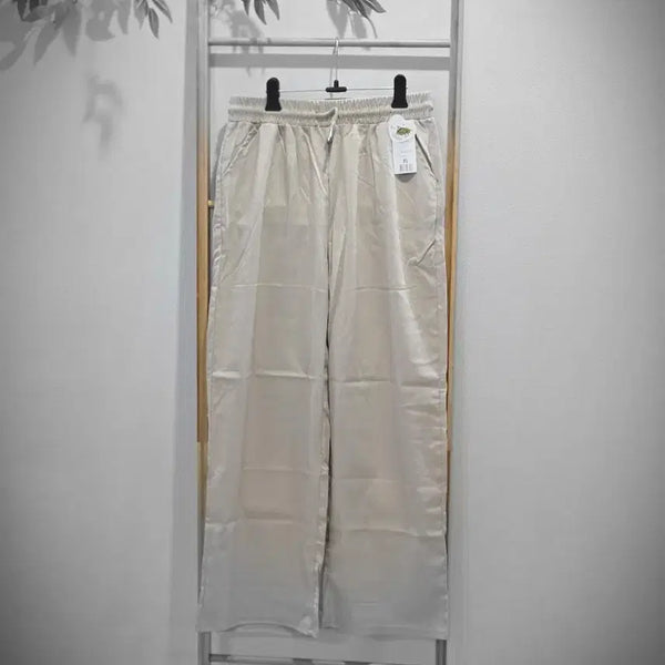 [BUNJANG] Rayon Blend Banding Wide Pants XL / 인조인견 밴딩 와이드팬츠