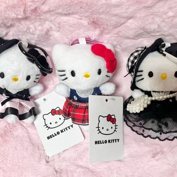 [BUNJANG] Hello Kitty Doll Keyring Set (3 Types) / 헬로키티 인형키링 3종세트