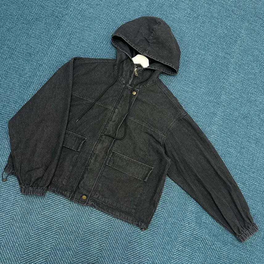 [BUNJANG] Women's Blue Hooded Jacket / [여성F] 청 후드 자켓 만원샵