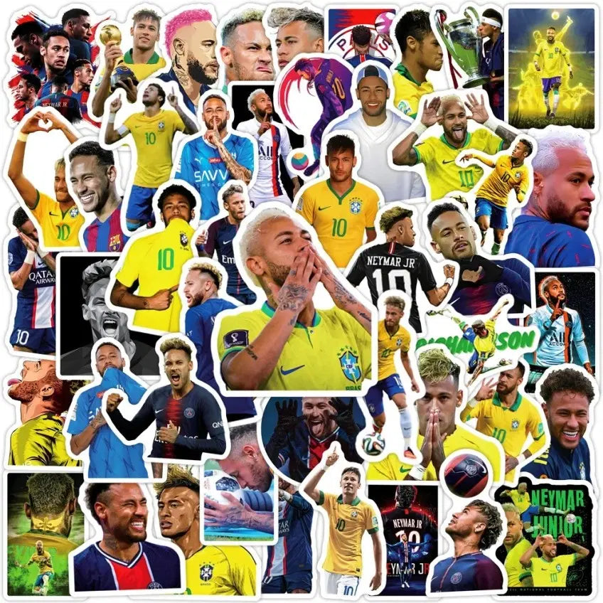 [BUNJANG] Neymar Waterproof Sticker Pack (50 pcs) / 50장)네이마르 고급방수 스티커 / 고화질 월드컵 축구 선수 대용량