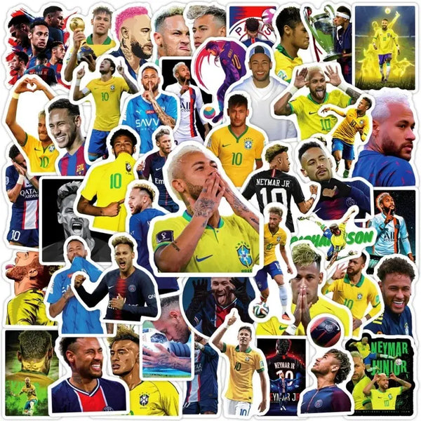 [BUNJANG] Neymar Waterproof Sticker Pack (50 pcs) / 50장)네이마르 고급방수 스티커 / 고화질 월드컵 축구 선수 대용량