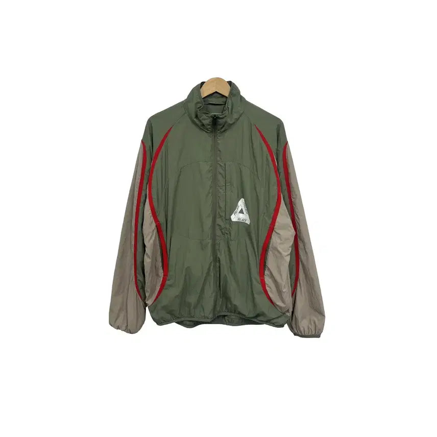 [BUNJANG] Palace 23SS Run It Khaki Oversized Windbreaker Zip-up Jacket / [95] 23SS 팔라스 런잇 카키 오버핏 바람막이 집업 자켓