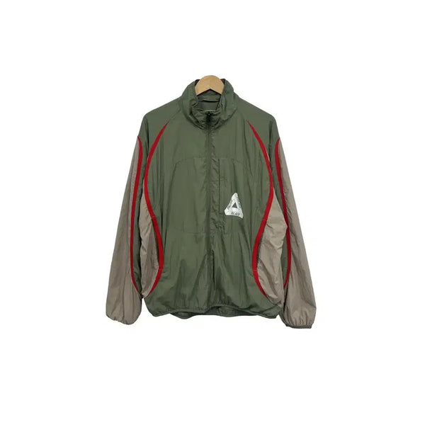 [BUNJANG] Palace 23SS Run It Khaki Oversized Windbreaker Zip-up Jacket / [95] 23SS 팔라스 런잇 카키 오버핏 바람막이 집업 자켓
