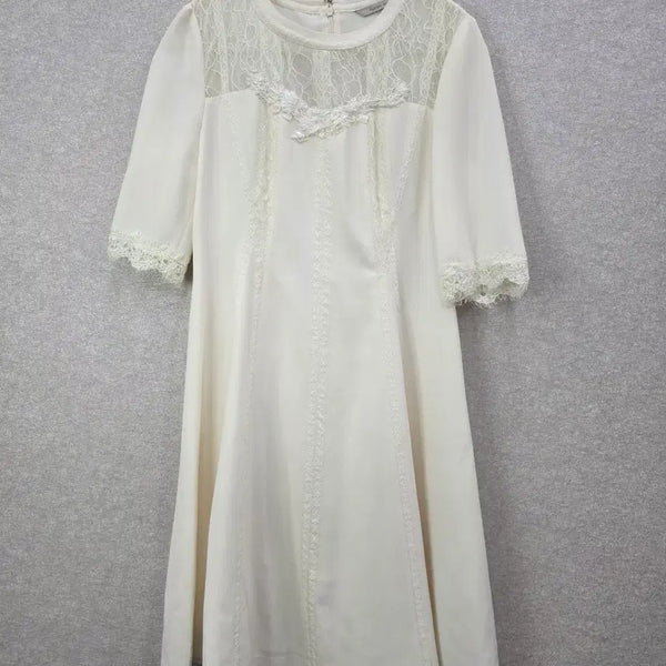 [BUNJANG] Kenneth Lady Lace Color Block Dress / 케네스레이디 레이스 배색 원피스 KENNETH LADY