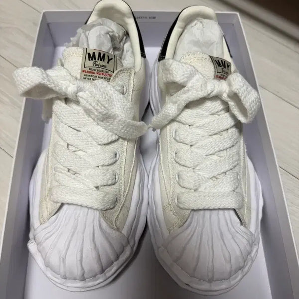 [BUNJANG] Maison Mihara Yasuhiro Blakey Canvas Low-top Sneakers White Size 41 / 미하라야스히로 블레이키 화이트 [41]사이즈 판매합니다
