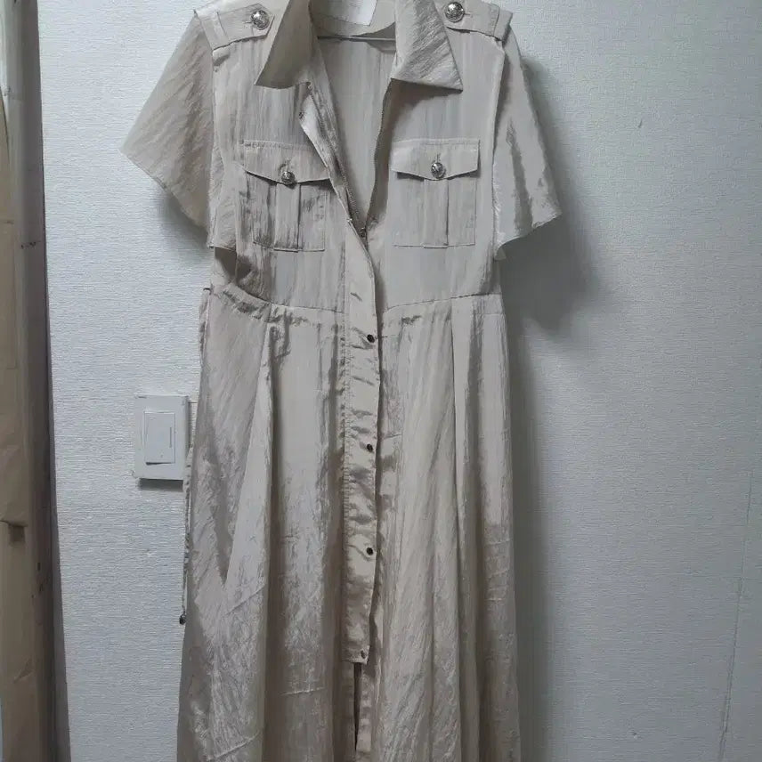 [BUNJANG] Jurogu Long Sleeve Shirt Dress / 줄로그원피스1 날씬66까지