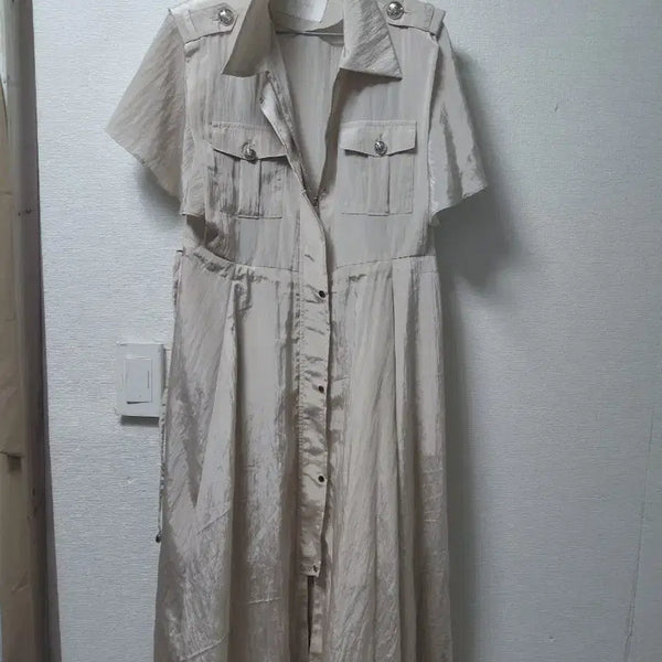 [BUNJANG] Jurogu Long Sleeve Shirt Dress / 줄로그원피스1 날씬66까지